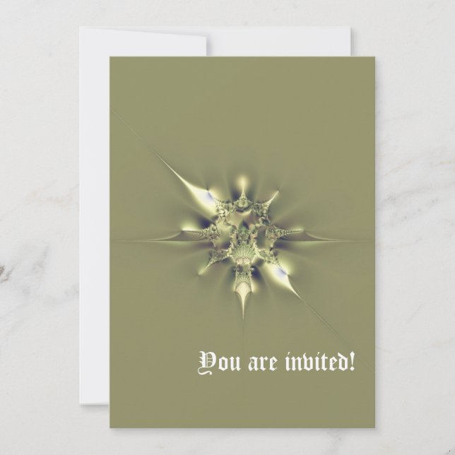 Sabor Metálico Invitación Personalizada (Anverso)