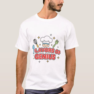 Sabores de Genio – Camiseta de Creatividad de Chef