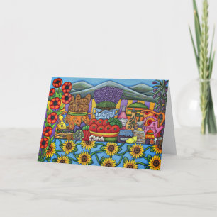 Sabores de la tarjeta de felicitación de Provence