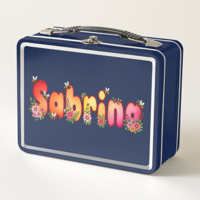 Sabrina- Personalized Bee Lunch Box (Anverso)