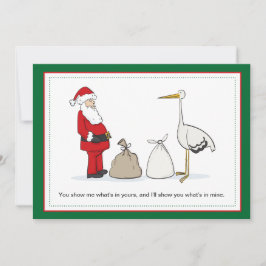 Saca Navidades de embarazo Invitación