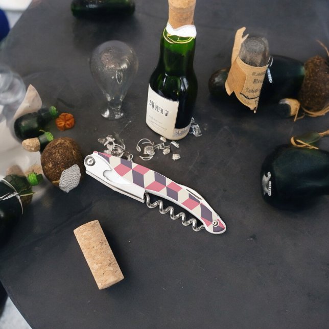 Sacacorchos 3.ᵉʳ Patrón de cubos (Corkscrew Bottle Opener)