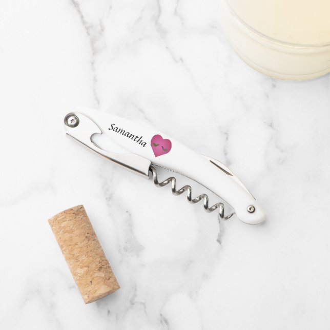 Sacacorchos Amor de Hummingbird (Anverso)