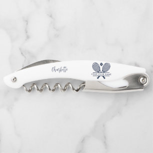 Sacacorchos Añadir el nombre del club Equipo de tenis a cualqu