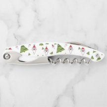 Árboles de navidad y Santa