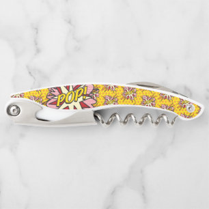 Sacacorchos Arte pop de cómics retro de diversión POP