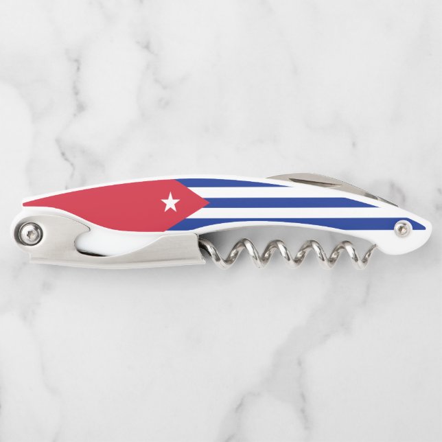 Sacacorchos Bandera cubana (Anverso)