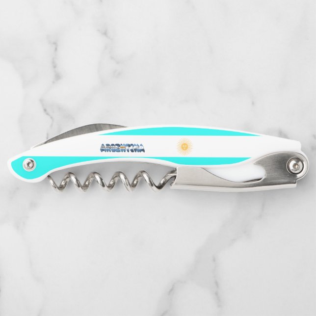 Sacacorchos Bandera de Argentina (Reverso)