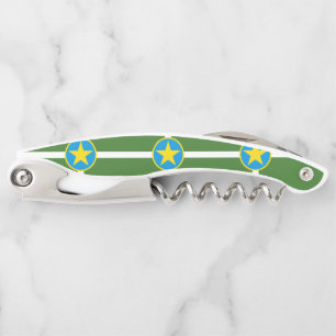 Sacacorchos Bandera de la ciudad de Jackson, Corcho de Misisip