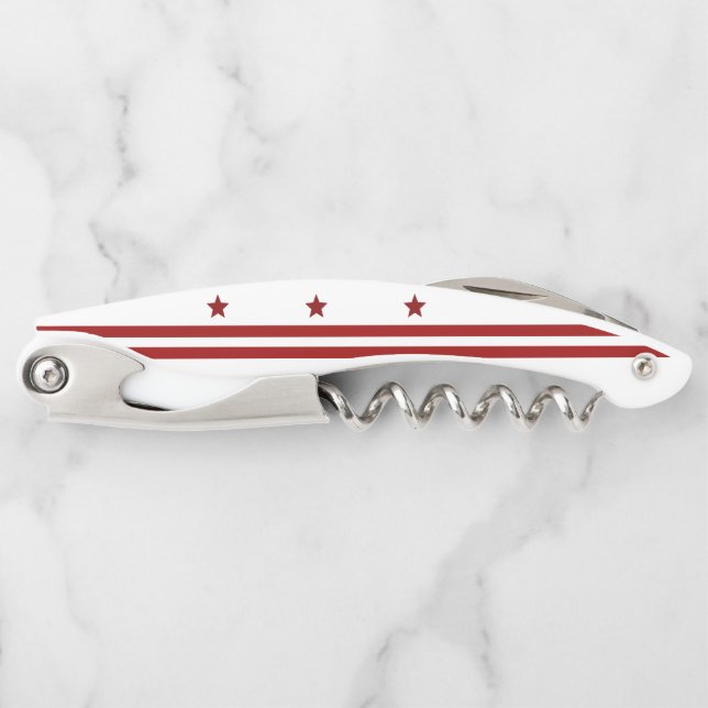 Sacacorchos Bandera de Washington D.C. (Anverso)