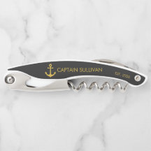 Barra de Hogar Personalizada Monograma Negro Dorad