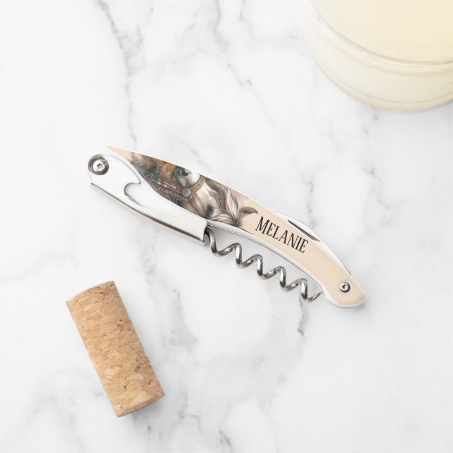 Sacacorchos Beautiful Boho Horse  (Anverso)