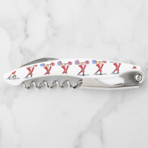 Sacacorchos Bodybuilder Santa Funny Navidades Corkbolt