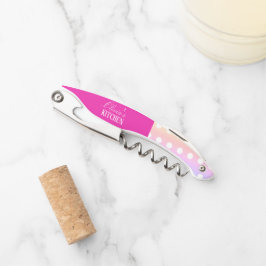 Sacacorchos Bright Pink and Pola Dots 