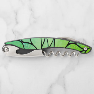 Sacacorchos Brillantes tonos verdes con licencia creativa