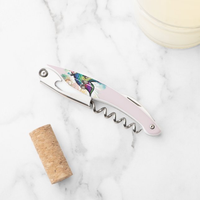 Sacacorchos Brushstroke Bird Art (Anverso)