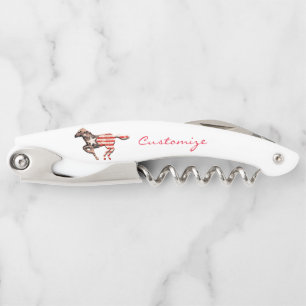 Sacacorchos Caballo de Bandera Americana Corriendo Thunder_Cov