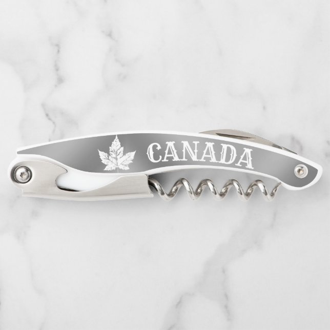 Sacacorchos Canadá Corkbolt Personalizado Canada Bottle Opener (Anverso)