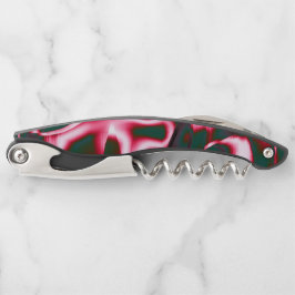 Sacacorchos Cintas abstractas en tonos rosados rosados en cian