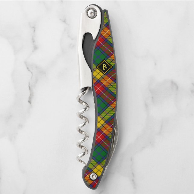 Sacacorchos Clan Buchanan Tartan (Anverso)