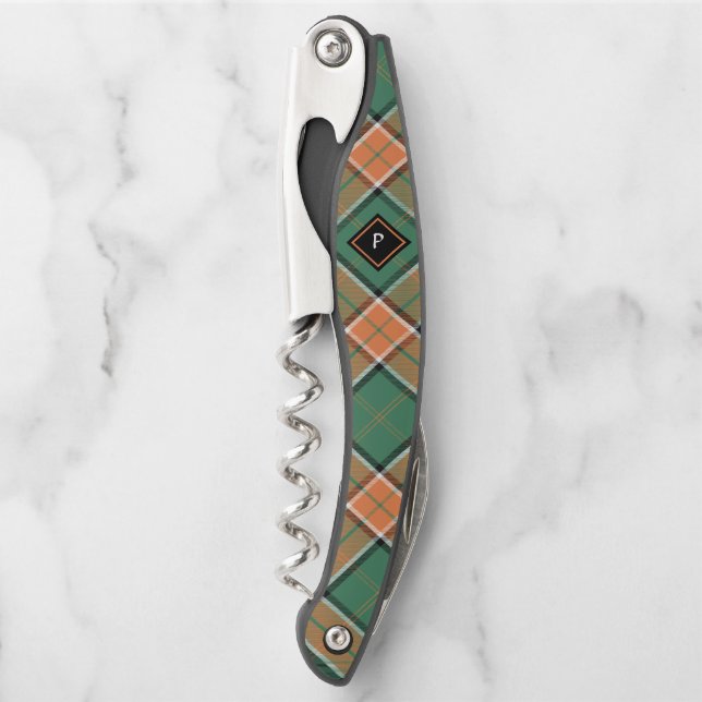 Sacacorchos Clan Pollock Tartan Waiter's Corkbolt (Anverso)
