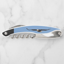 Sacacorchos Corkbolt con águila calva en vuelo