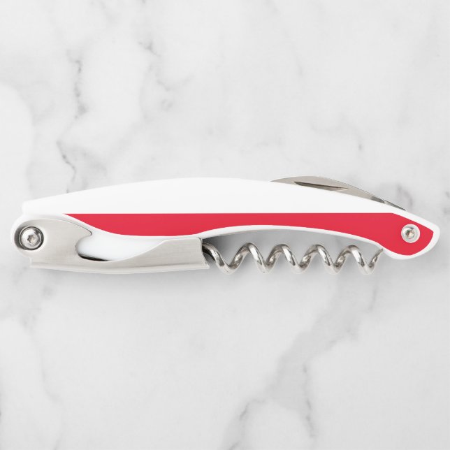 Sacacorchos Corkbolt de bandera polaca (Anverso)