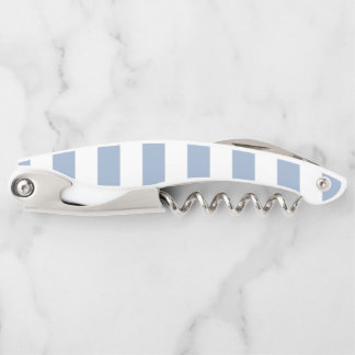 Sacacorchos Corkscrew Bottle Opener Blue & White Stripe
