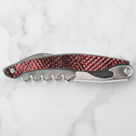 Sacacorchos Cruces y manchas de melocotón o salmón