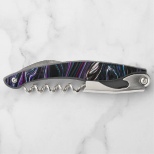 Sacacorchos Curvas irregulares con color sofocado por la oscur