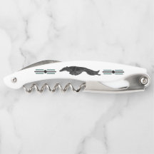 Sacacorchos de Borzoi saltarín Art Deco
