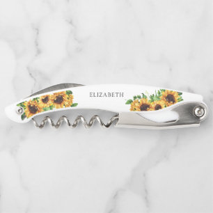 Sacacorchos de camarero con nombre de girasol