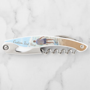 Sacacorchos de camarero con texto personalizado pa