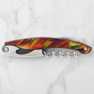 Sacacorchos De rojo a naranja, un poco verde