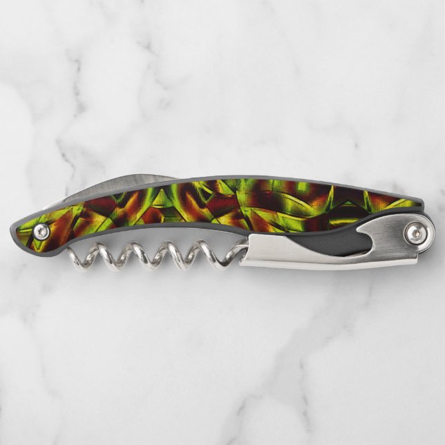 Sacacorchos Deformed ties of burnt green ribbons (Reverso)