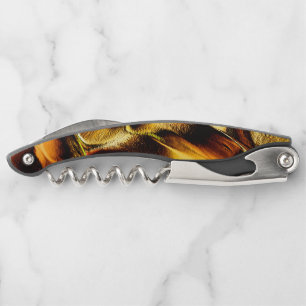 Sacacorchos Dunas raras doradas, con partes quemadas