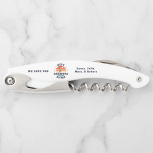 Sacacorchos El Mejor Abuelo Del Día De Los Padres Retro Por El