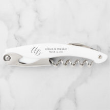 Elegante Monograma Pareja de Novios Personalizado