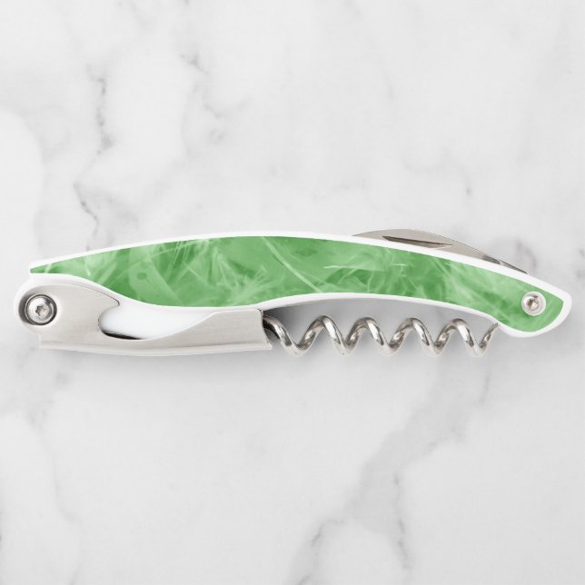 Sacacorchos Feathers verdes (Anverso)