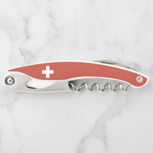Sacacorchos Flag of Switzerland Svizzera - Suiza Suisse -