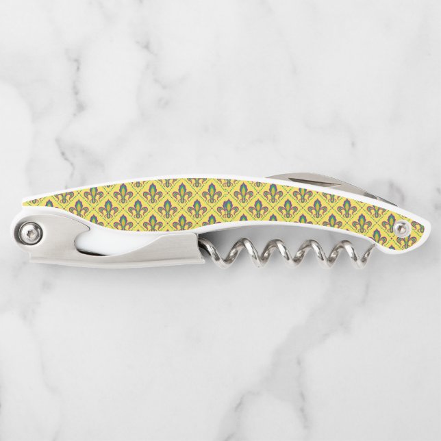 Sacacorchos Flor de lis del carnaval (Anverso)