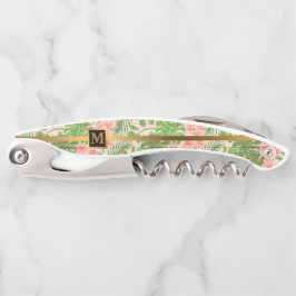 Sacacorchos Floral sobre regalo popular de madera