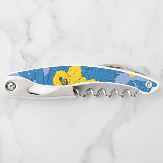 Sacacorchos Flores y hojas de Hibiscus (Anverso)