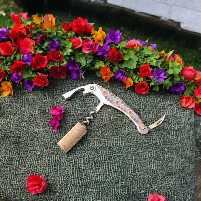 Sacacorchos Formas de hexágono geométrico (Corkscrew Bottle Opener)