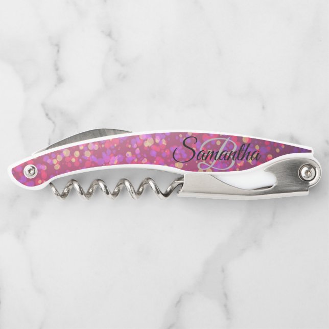 Sacacorchos Fragmento de Corkbolt del Purpurina de monograma e (Reverso)