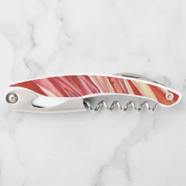 Sacacorchos Fuchsia Feather Fringe