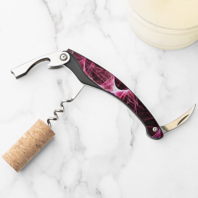 Sacacorchos Girl Punk Rock Pink Energy Waves (Anverso)