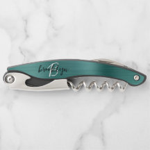 Guión de monograma de metal cepillado falso azul v