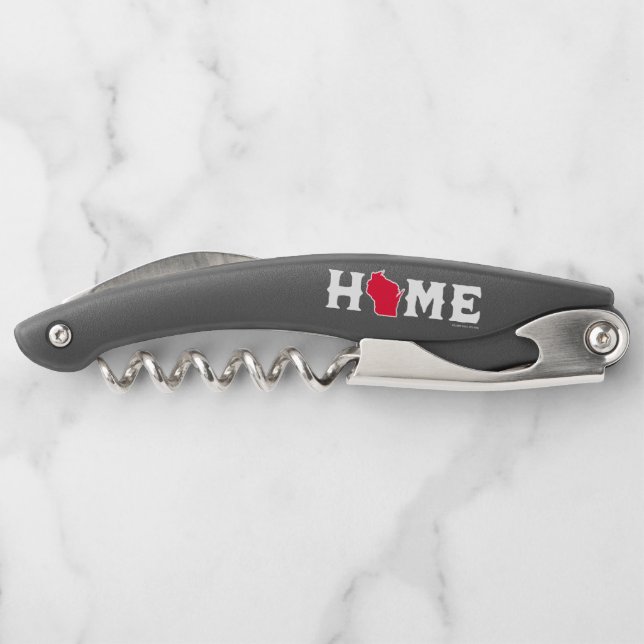 Sacacorchos Hogar de Wisconsin (Reverso)