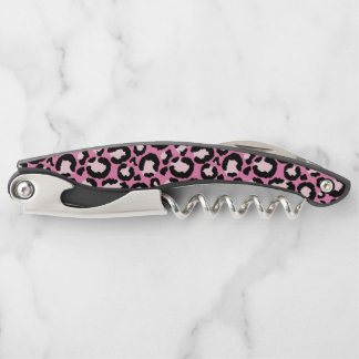 Sacacorchos Impresión de leopardo rosa